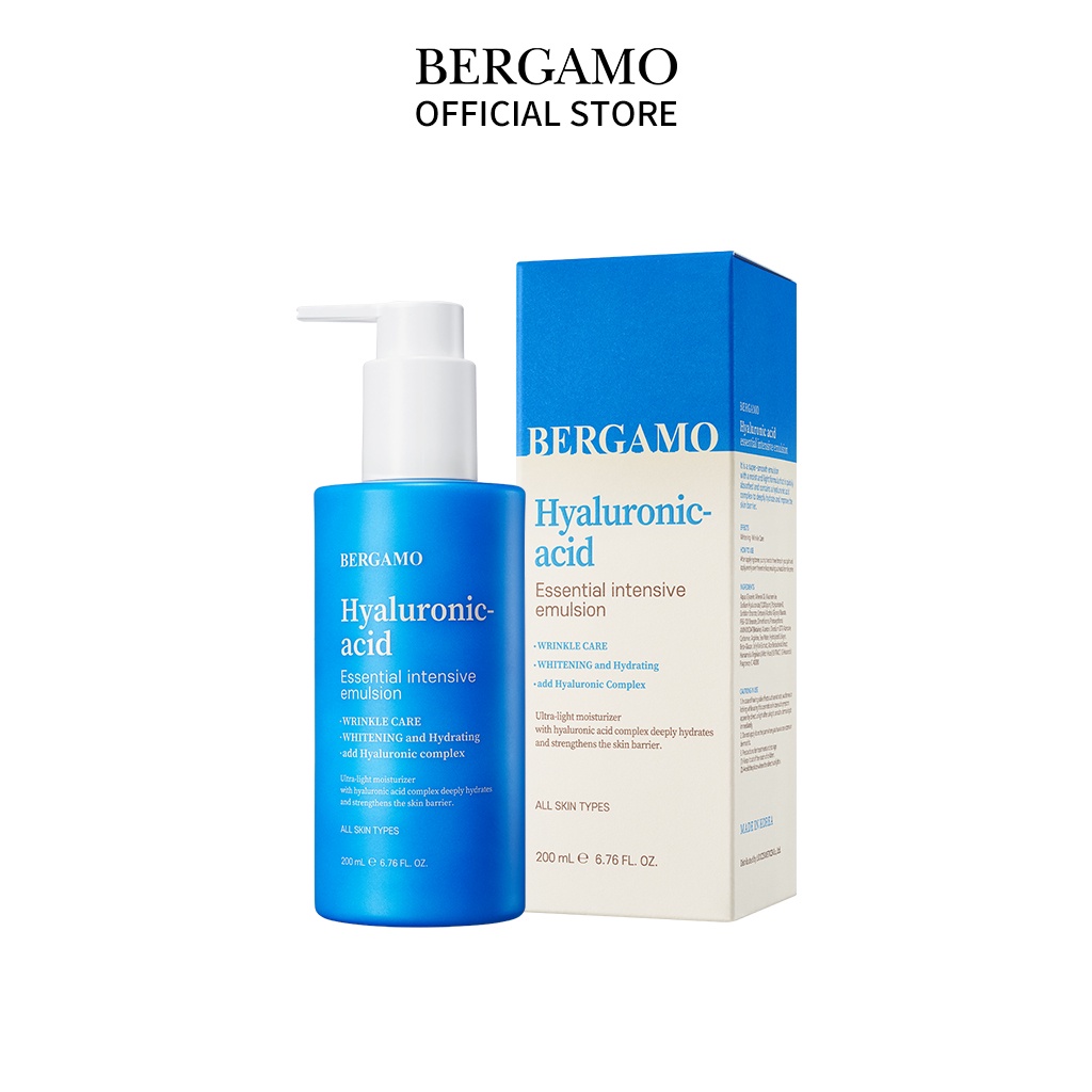 Sữa dưỡng ẩm BERGAMO chuyên sâu thiết yếu cho da mặt - Bergamo H.A 200ml