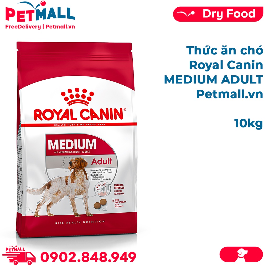 Thức ăn chó Royal Canin Medium Adult 10kg Petmall