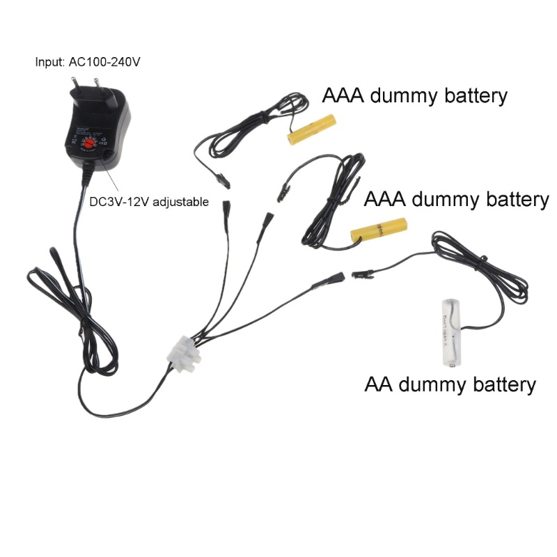 Bộ 2-8 Pin AA + 2AAA Thay Thế 3V 4 5V 6V 12V Cho Đèn Pin / Bàn Chải Đánh Răng / Đèn LED