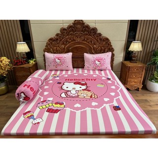 Bộ ga gối kitty siêu mát lạnh 5D cao cấp
