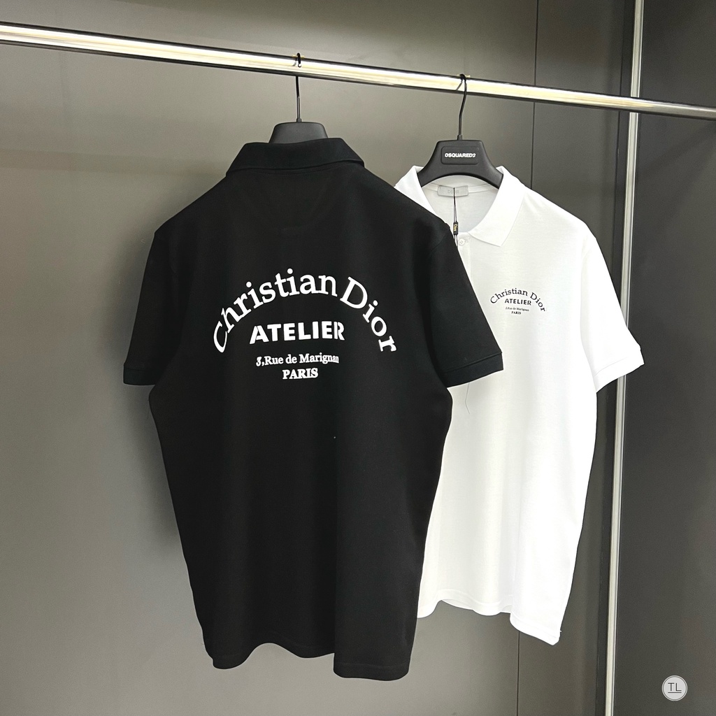 🔥Hot🔥Áo polo Dior trơn in chữ hot trend New 2023