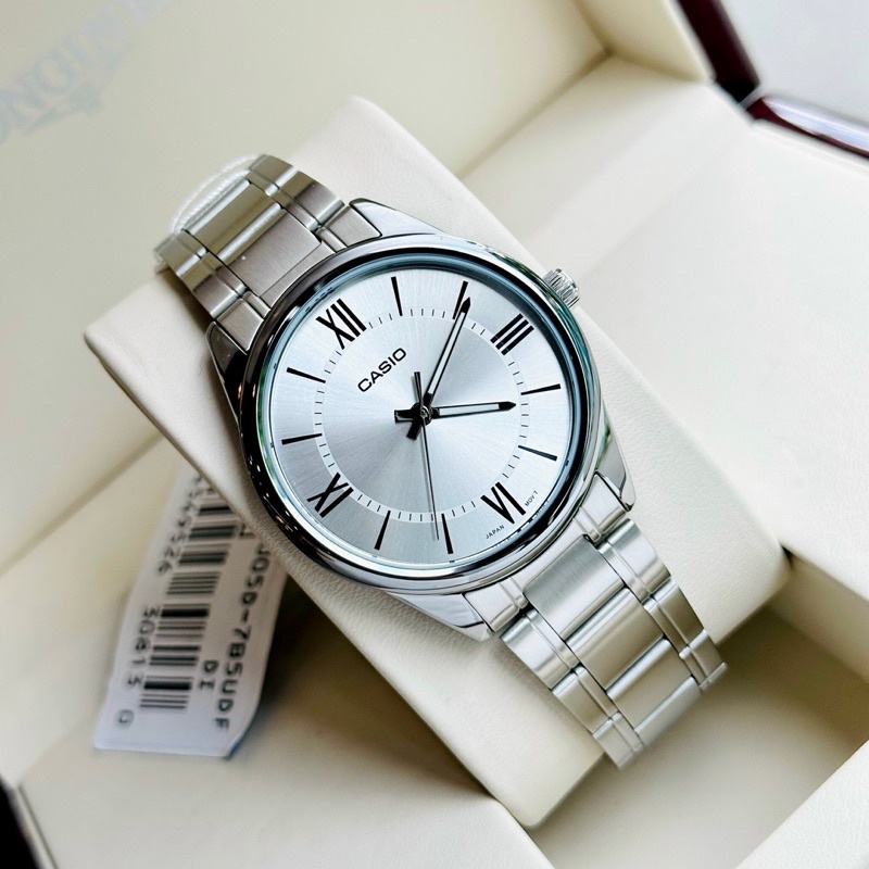 Đồng hồ nam dây thép Casio MTP V005D 7B5