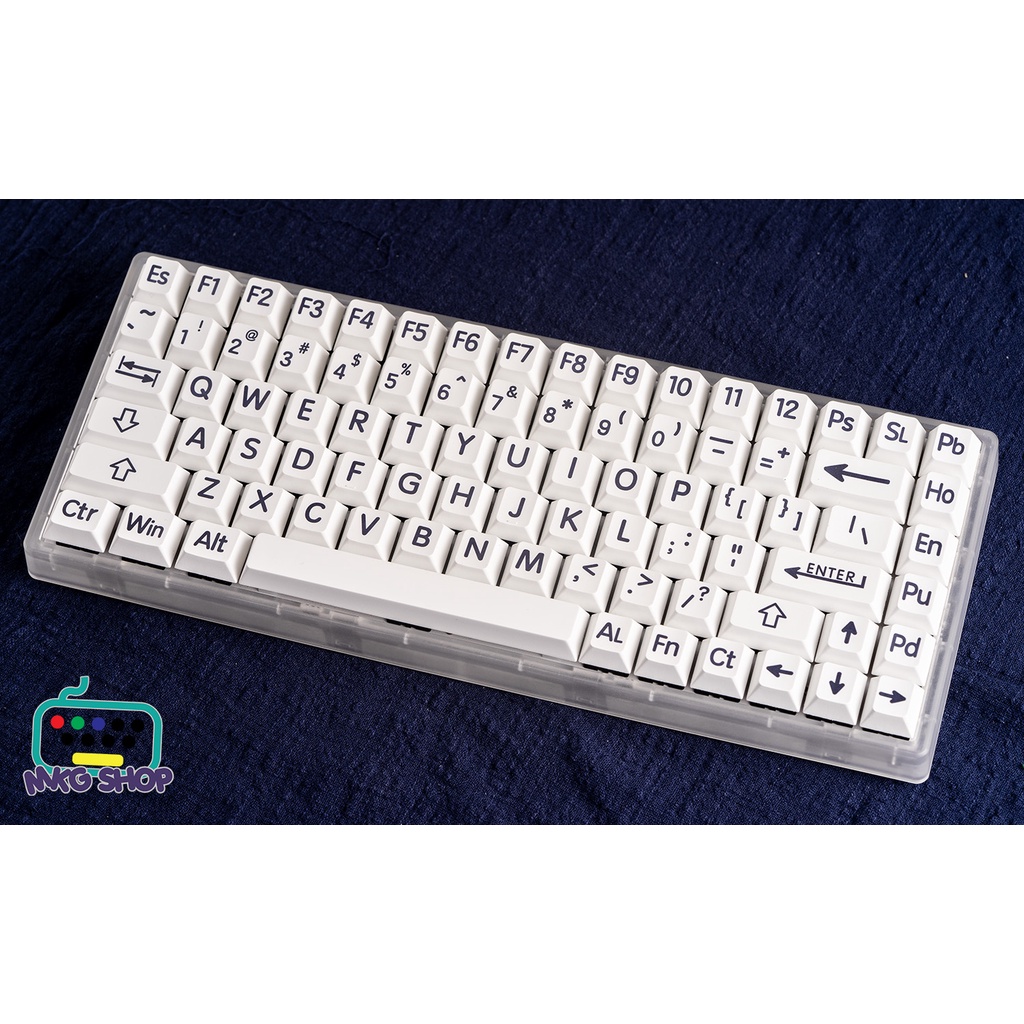 BIG FONT, nhựa PBT dyesub, 125 nút bàn phím cơ, cherry profile
