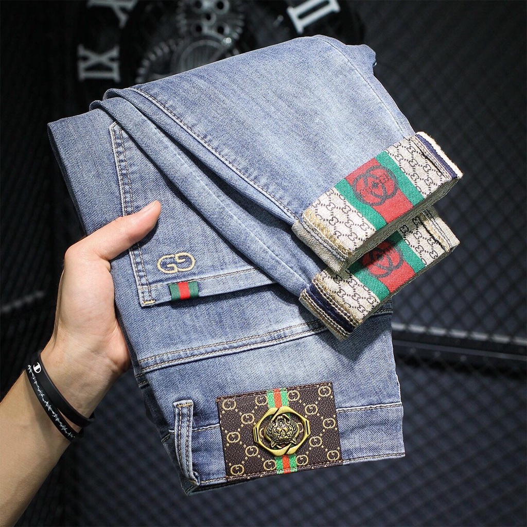 Quần jeans Gucci Dáng Ôm Thời Trang Xuân Thu 2022 Cho Nam Và Nữ