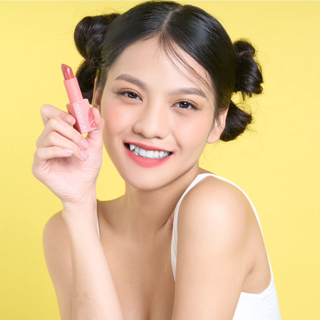 Son thỏi lì MIRROR Matte Lipstick 4g - Son môi lì mềm mịn, lâu trôi, không chì, dưỡng ẩm môi - Black friday siêu sale