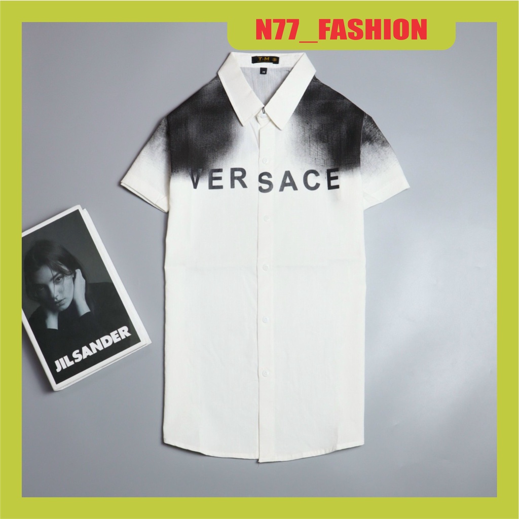 Áo sơ mi nam dài tay N77 FASHION chất vải lụa không nhăn thấm hút mồ hôi mẫu mới 2 màu cao cấp