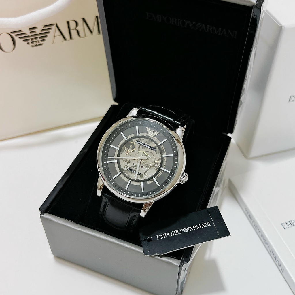 Đồng Hồ Nam Emporio- Armani - Dây Da Màu Đen Size 44mm(1993 Watch)