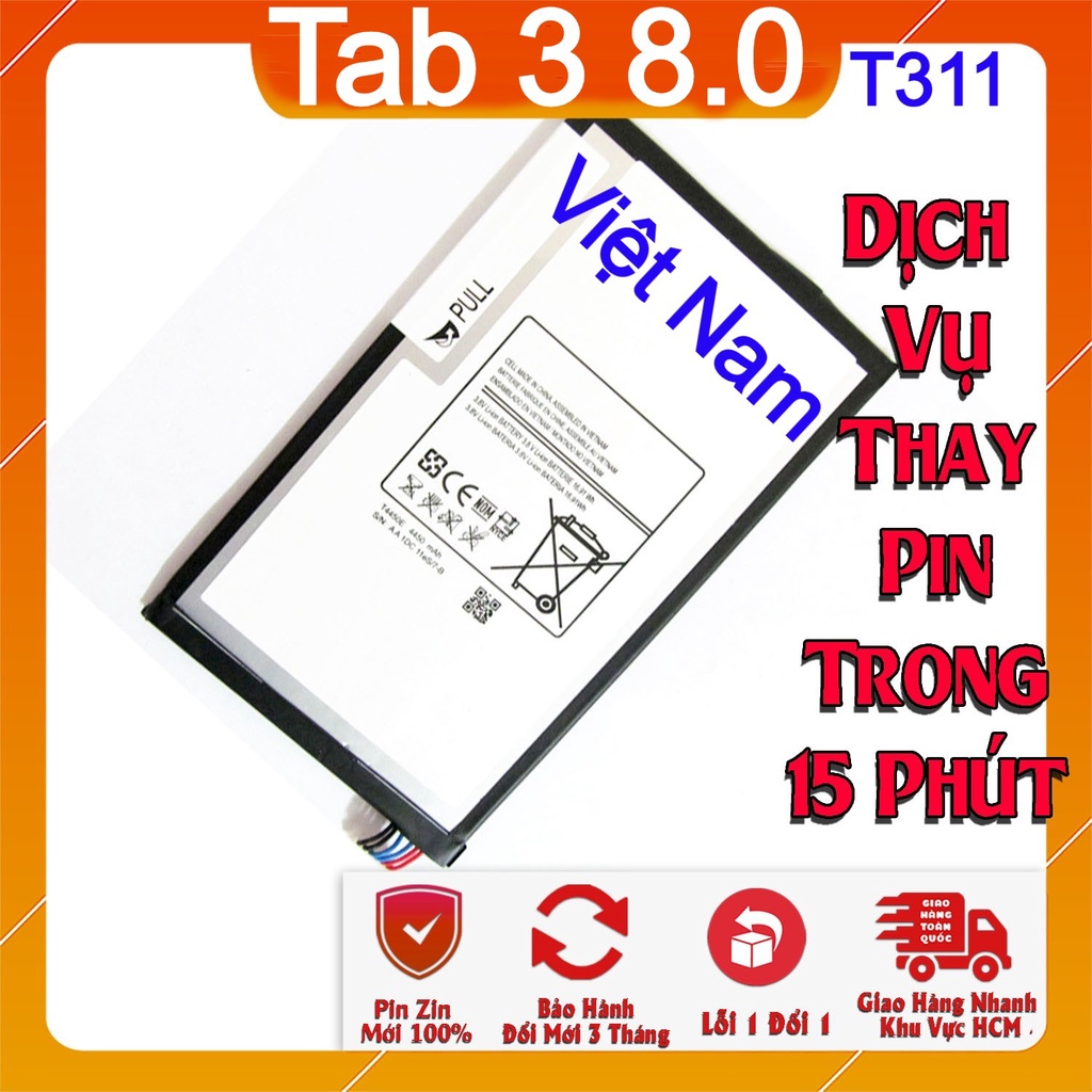 Pin Scud cho Samsung Galaxy Tab 3 8.0 T310 T31 T4450E - 4450mAh