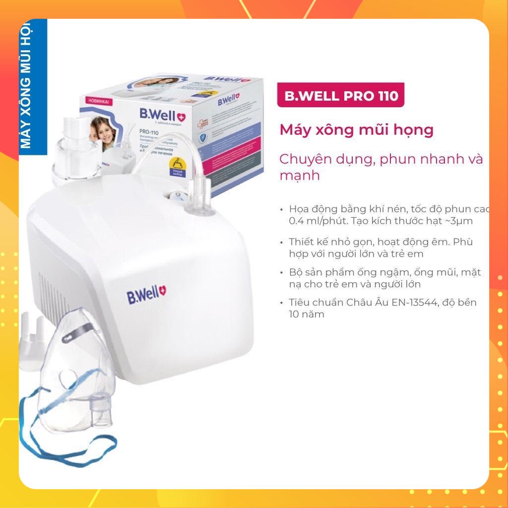 [Có bảo hành] [Chính hãng Thụy Sỹ] Máy xông mũi họng Bwell PRO-110 BẢO HÀNH 3 NĂM