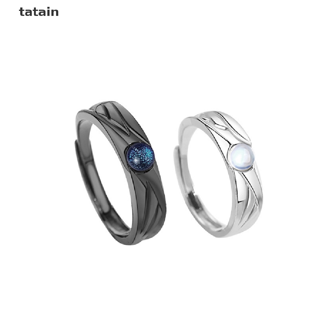 Nhẫn Cặp Hình Thiên Thần Và Ác Quỷ Màu Trắng Đen Phong Cách retro Cho Cặp Đôi Học Sinh CVX