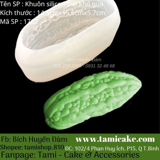 Khuôn mousse silicon trái khổ qua đổ rau câu, làm bánh mousse