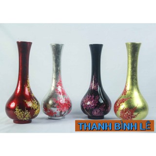 Bình hút tài lộc sơn mài cao cấp Thanh Bình Lê size 25x11 cm cắm hoa, trang trí nhà cửa, văn phòng, làm quà tặng ý nghĩa