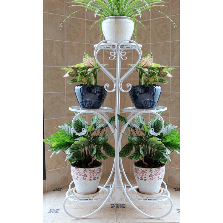 Kệ sắt để chậu hoa cây cảnh 3, 5, 6, 7 tầng cao cấp hoa văn đẹp #kehoa