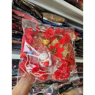set phụ kiện làm tháp bánh Tết (ảnh thật kèm đế )