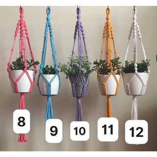 Dây treo cây macrame trang trí sân vườn, Decor phòng, hiên nhà