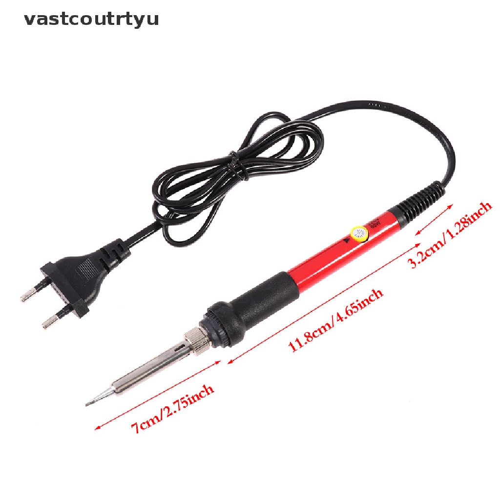 Mỏ Hàn Điện 60W 220V Phích Cắm EU Có Thể Điều Chỉnh Nhiệt Độ