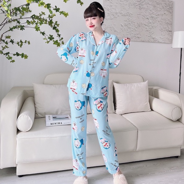 Đồ bộ bigsize 50-100kg đồ bộ tay dài mặc nhà cho nữ