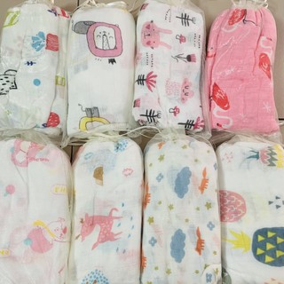 Khăn Muslin swaddle Sợi tre cho bé