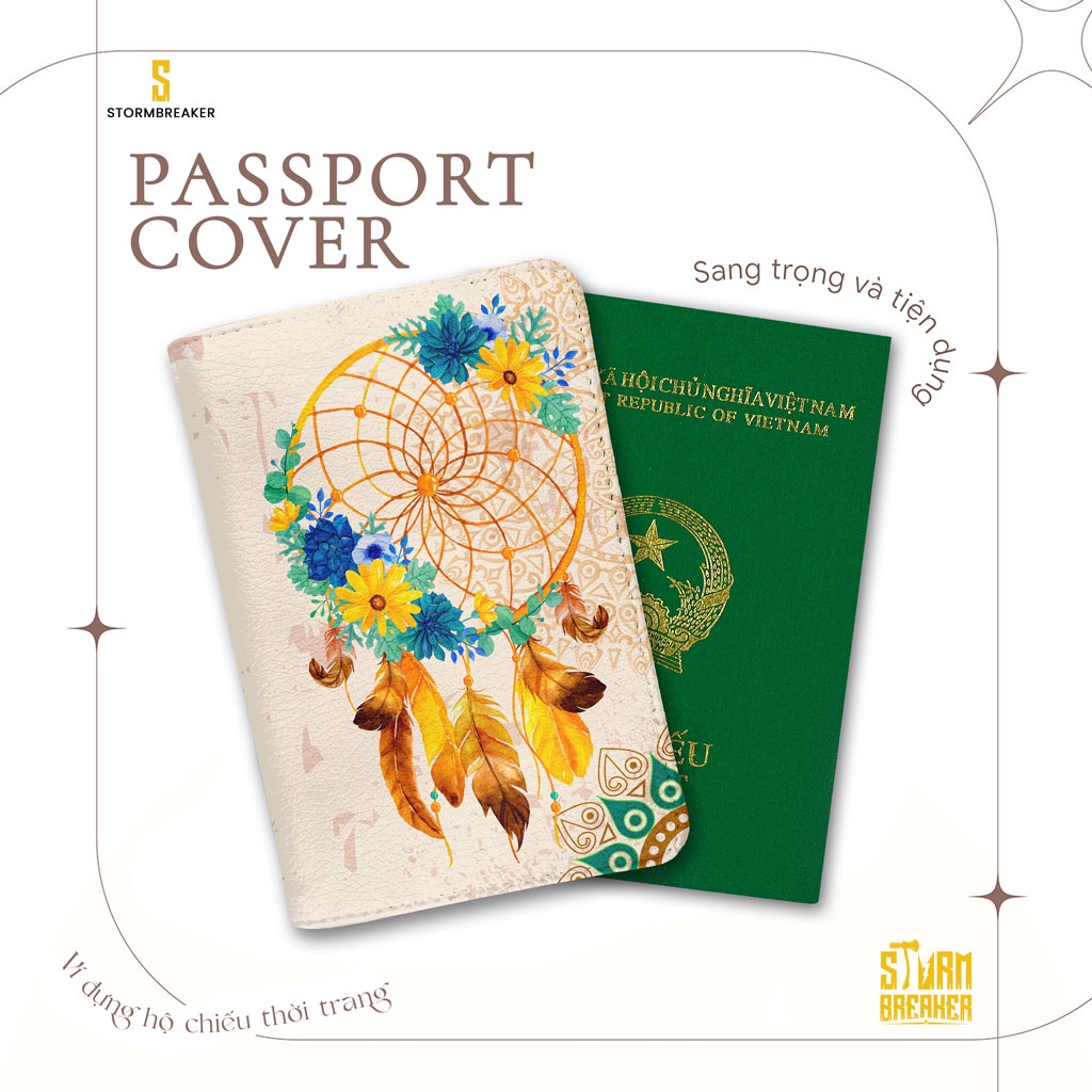 Bao Da Hộ Chiếu / Passport Du Lịch Nam - Nữ ( in tên cá nhân ) Dreamcatcher- PP154 STORMBREAKER