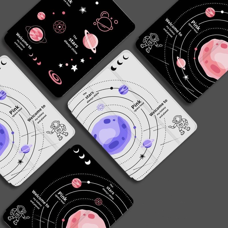 Ốp Máy Tính Bảng Mềm Hình Hành Tinh Có Khe Đựng Bút Cho iPad GEN7 / 8 / 9 10.2 "GEN10 10.9" Pro11 "Pro12.9" 2022 Air4 Air5 Air3 mini6