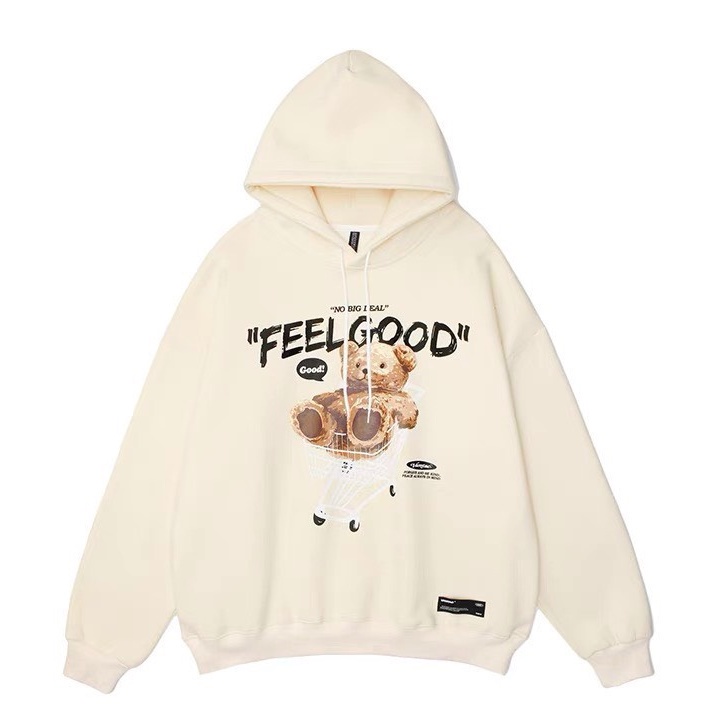 Áo hoodie zip mũ 2 lớp form rộng unisex mặc đôi, Áo khoác nỉ bông ngoại nam nữ chất dày dặn
