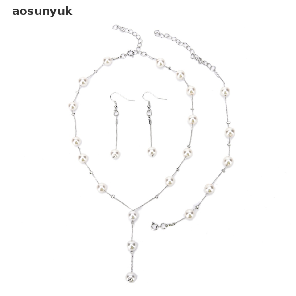 Aosunyuk Set Vòng cổ, Vòng Tay, Bông Tai, Nhẫn, Vòng Tay