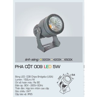 Đèn Led Pha Cột Chống Nước IP65 Anfaco - 009 (5w, 7w, 10w, 15w, 20w)