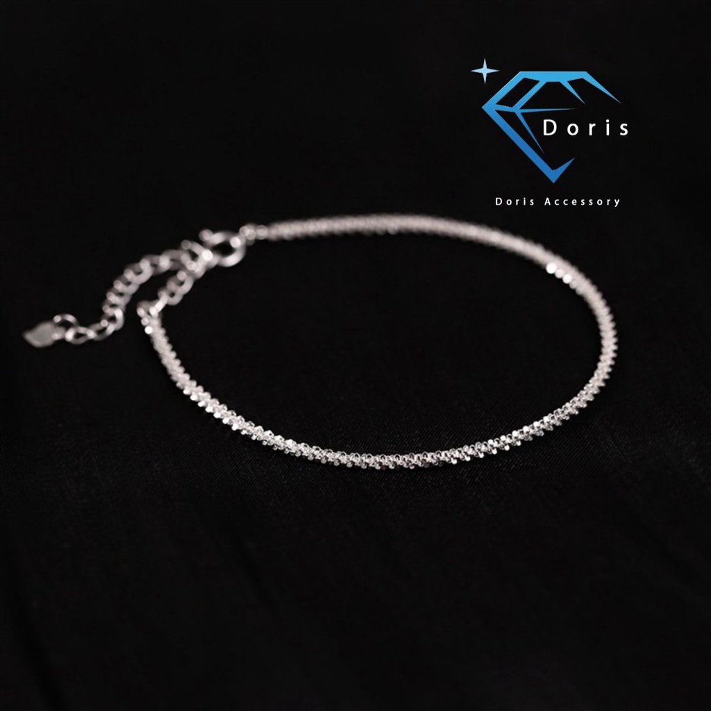Lắc chân nữ Doris titan dây xoắn basic Gold / Silver / Rose Gold O1-412A