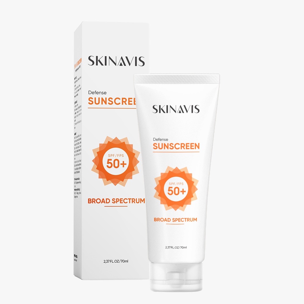 HÀNG NHẬP KHẨU - Kem Chống Nắng Skinavis Defense Sunscreen Broad Spectrum SPF 50+ Bổ Sung Độ Ẩm, Không Bí Da 70ml