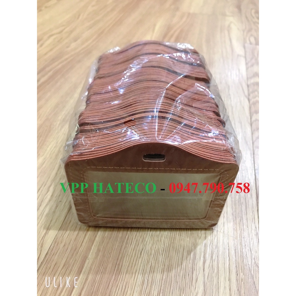 MẶT THẺ DA NÂU / XANH / ĐEN 2 MẶT NGANG DỌC - BAO ĐEO THẺ DA HỌC SINH SINH VIÊN - 1 MẶT NGANG, DỌC