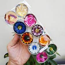Nến thơm hoa vỉ 10 nến Thái Lan