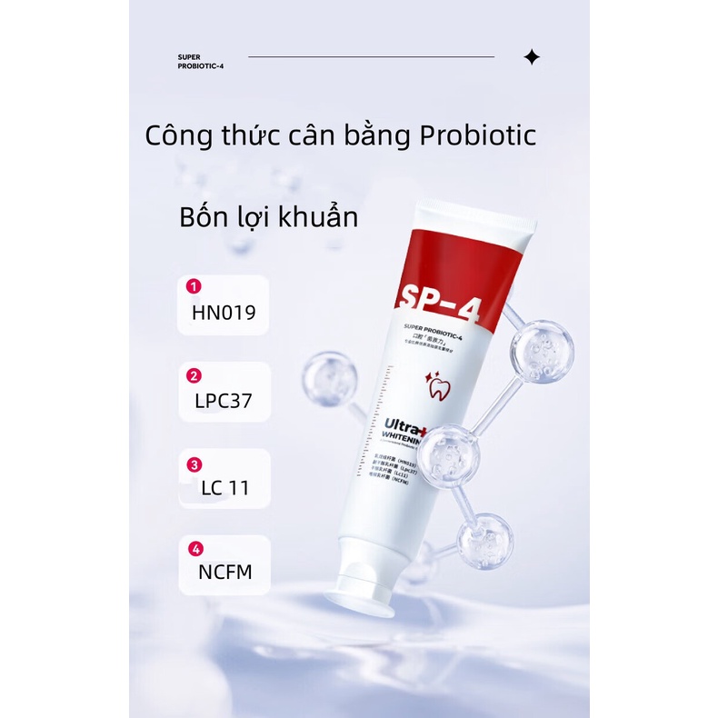 Kem đánh răng làm trắng Loại bỏ mảng bám trên Răng nhanh hết Hôi miệng Duy trì màu răng trắng và Giúp răng chắc khỏe