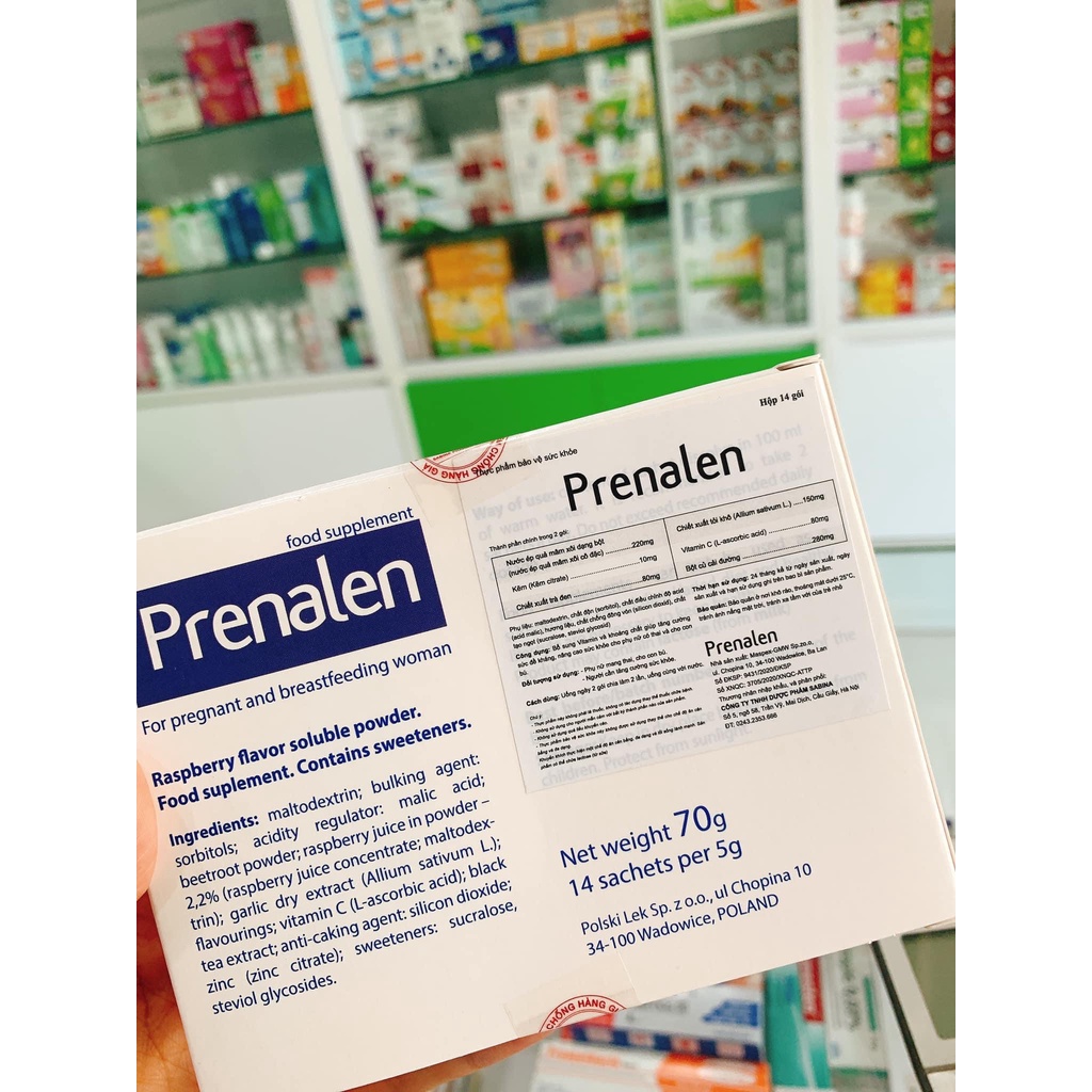 PRENALEN Thảo dược tăng đề kháng cho bà bầu, Vitamin cho bà bầu _ Chính hãng, nhập khẩu Châu Âu