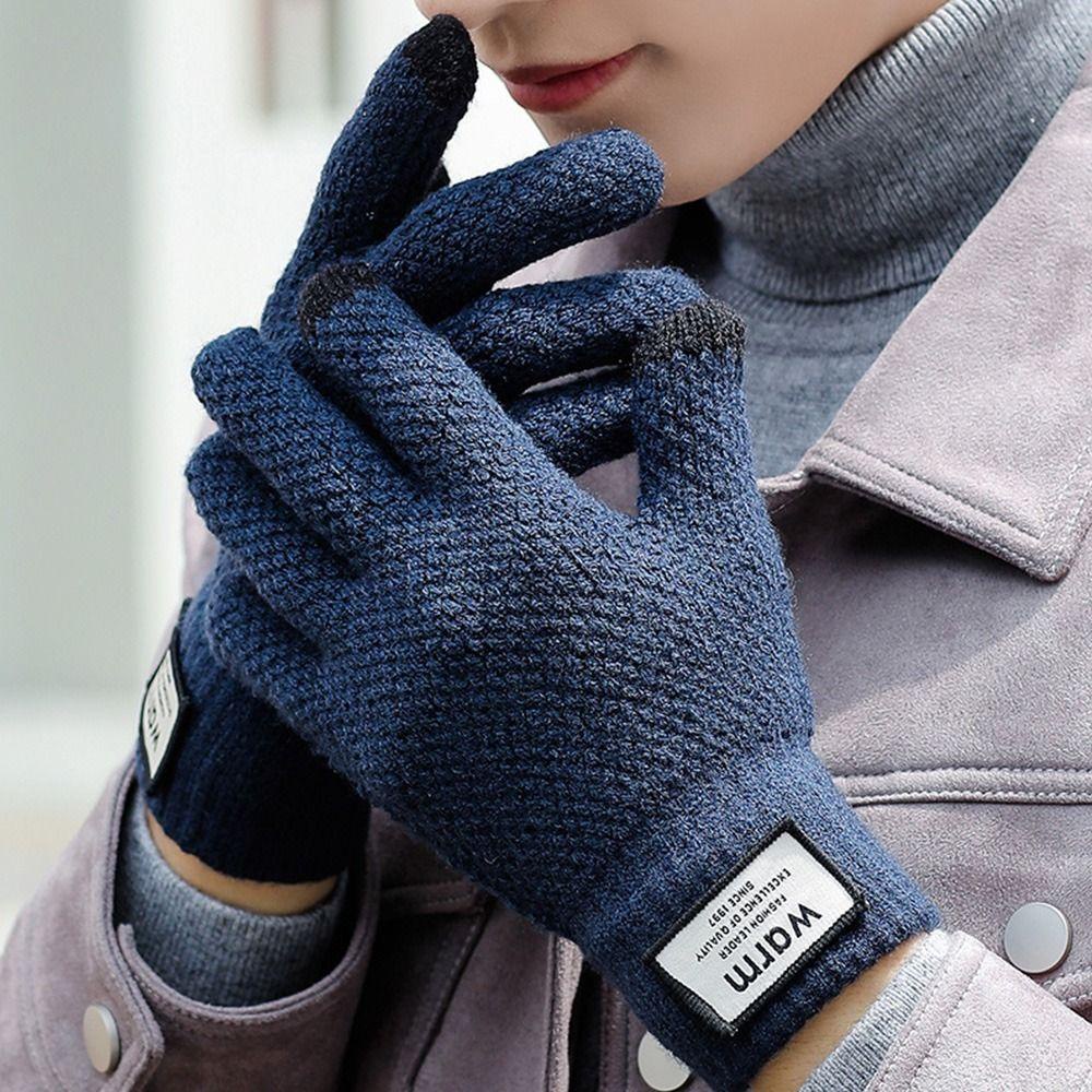 1 Đôi Găng Tay Giữ Ấm Cảm Ứng Cho Nam Nữ