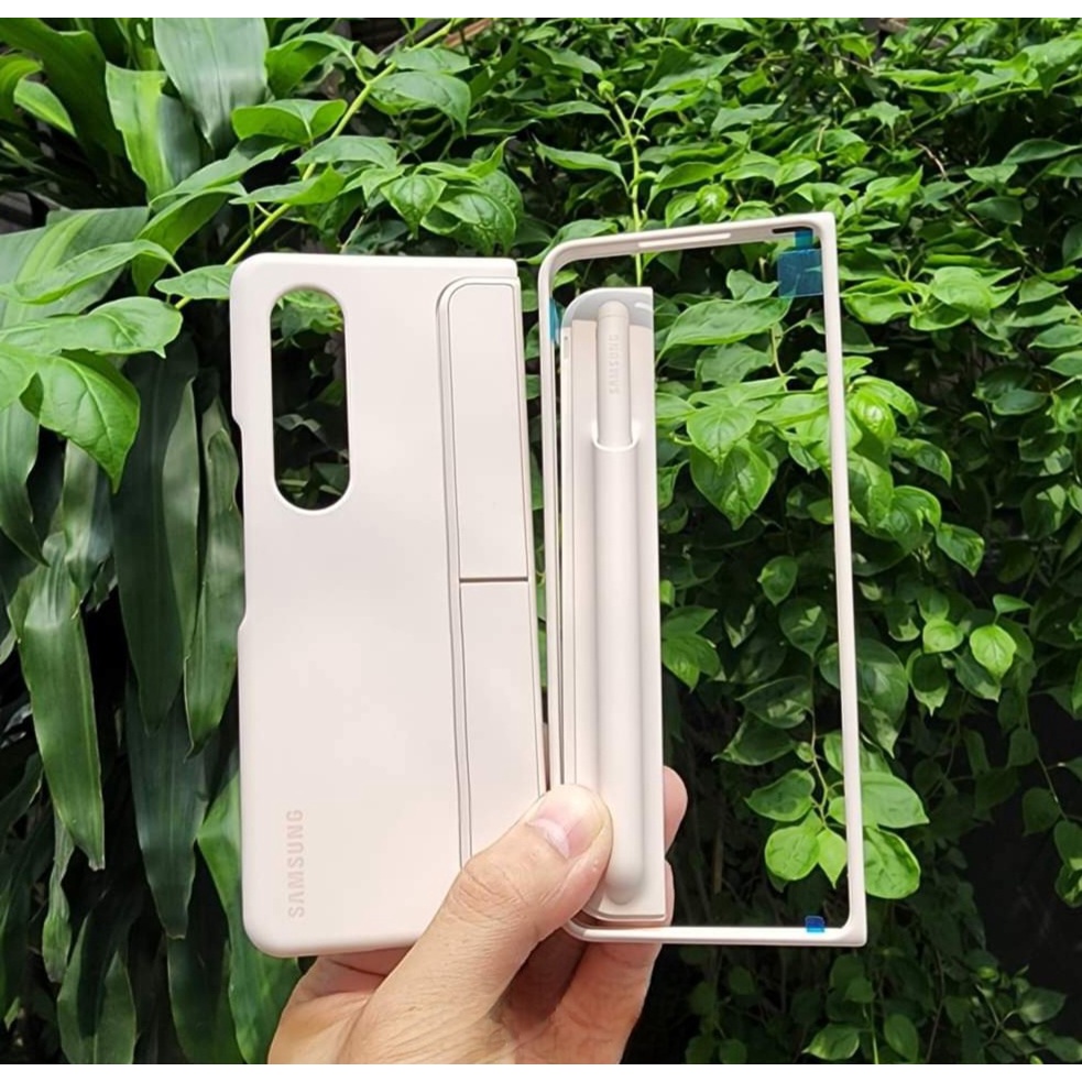 Ốp lưng Standing Cover With Pen Samsung Galaxy Z Fold 4 có bút S Pen kèm chân dựng - Hàng chính hãng