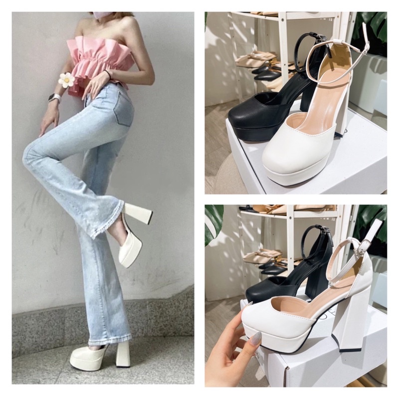 Sẵn Giày cao gót 11cm đúp mũi tôn dáng  G134