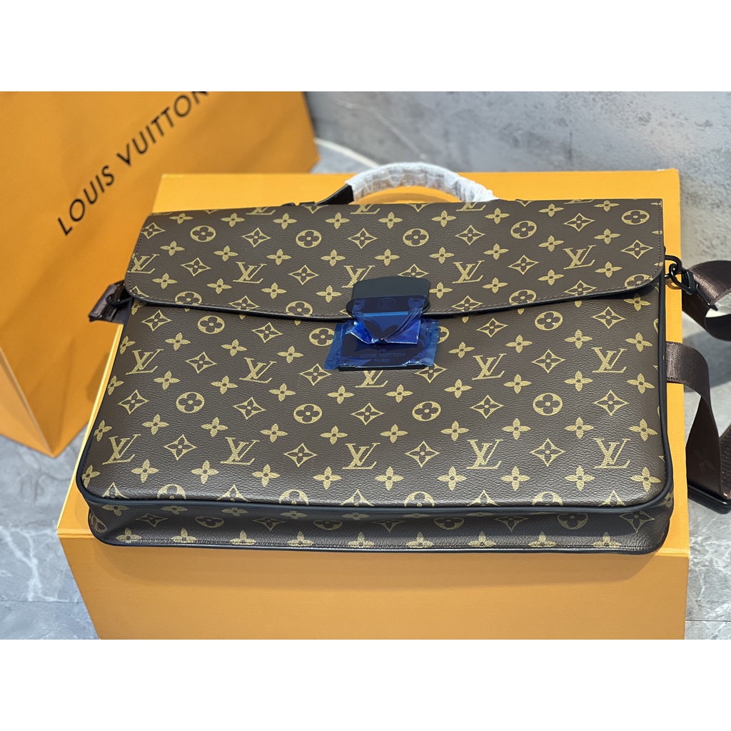 Túi cặp LV M20835 S LOCK BRIEFCASE Size : 39cm fullbox, khóa nam châm sang, thanh lịch