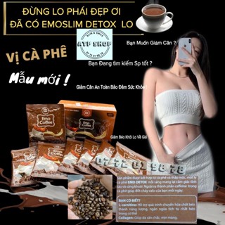 Bột giảm cân hương vị Cà Phê Detox / Nhiều quà tặng + free ship, collagen, detox