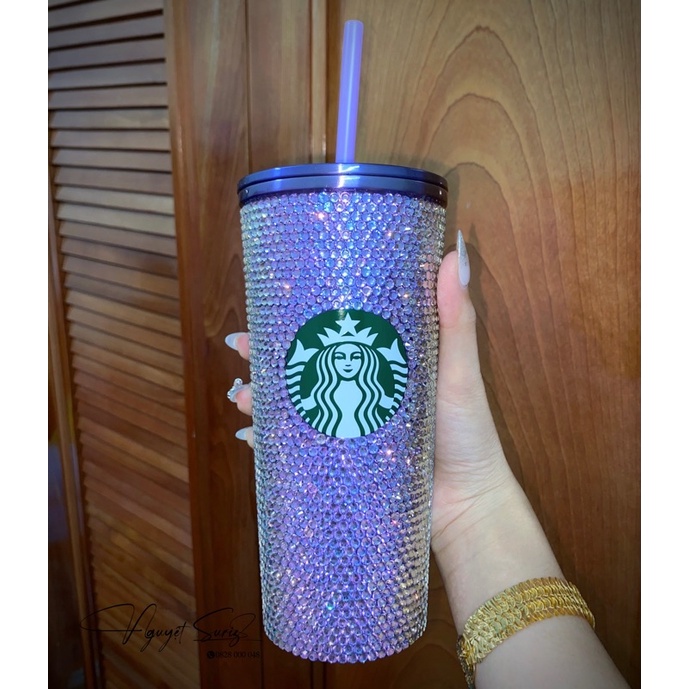 [Chính hãng] Ly Starbucks Purple Rhinestone Bling In Crystal 2022 Limited Edition