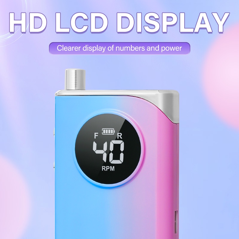 Máy Mài Móng Tay 40000RPM Màn Hình LCD Không Dây Chuyên Dụng 0603340