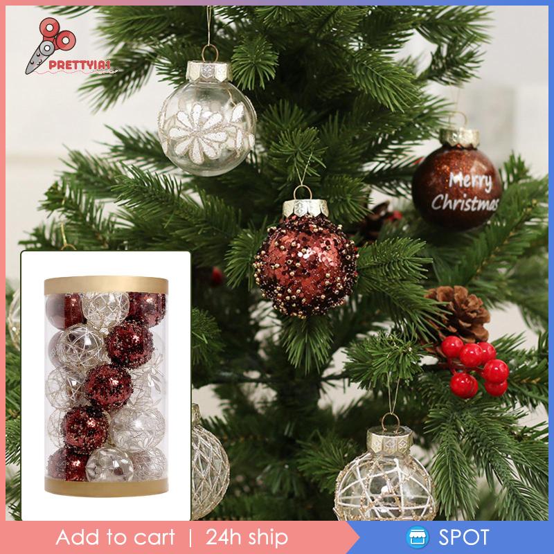 [Prettyia1] 25 Quả Châu Trang Trí Giáng Sinh Tinh Tế Cho Đám Cưới, Đính Hôn