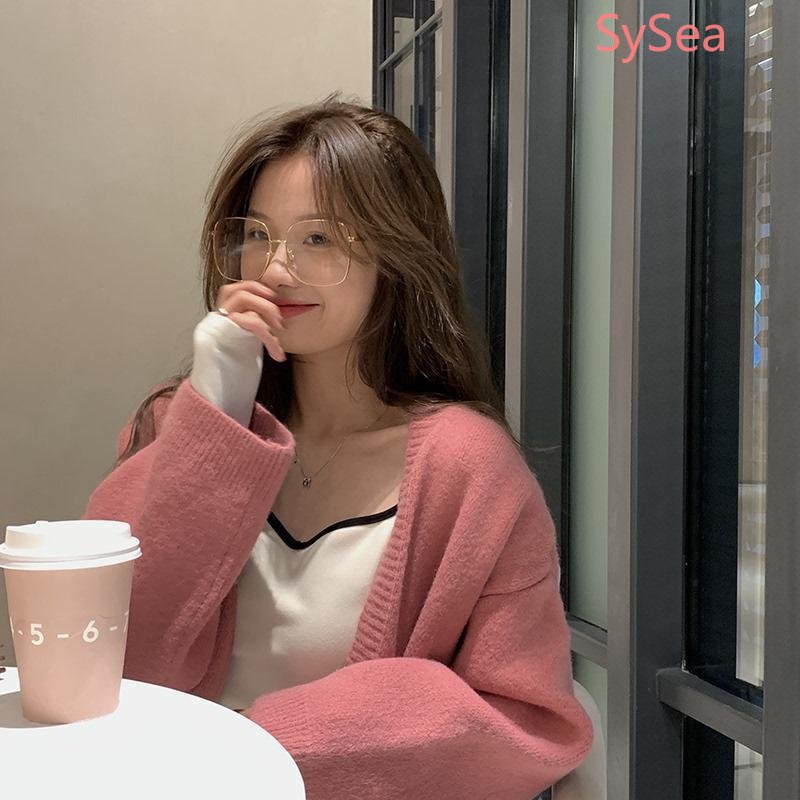 Áo Thun Tay Dài Vải Lông Cừu Dáng Ôm Thời Trang Mùa Thu Cho Nữ