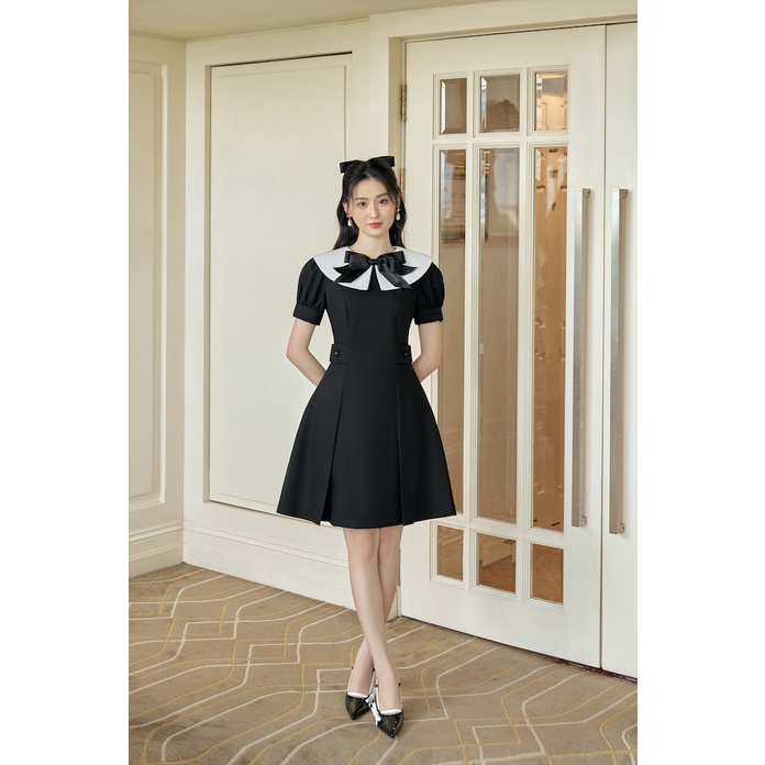 Đầm đen phối cổ trắng SUNNY DRESS