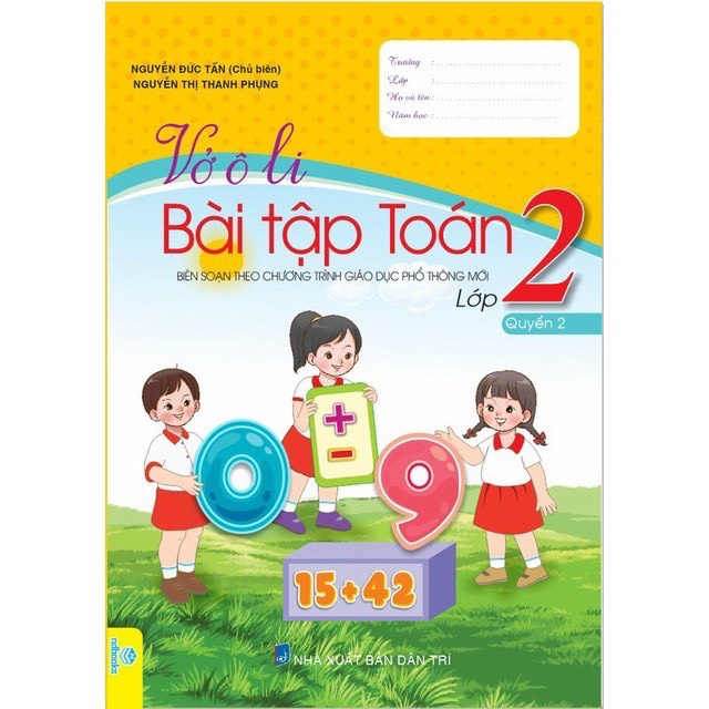 Sách - Vở Ô Li Bài Tập Toán 2 (Biên Soạn theo CT GDPT mới)