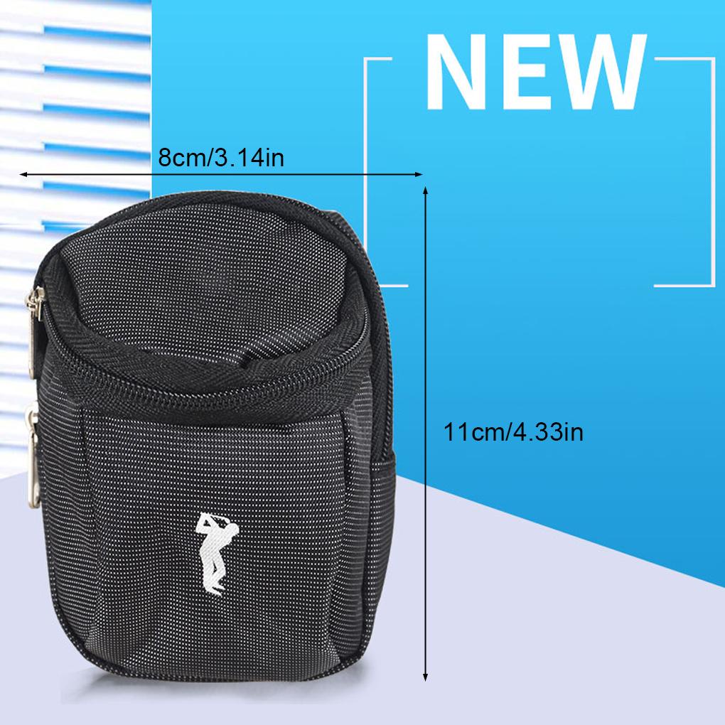 Túi Đựng Bóng Golf Bằng Nylon Thiết Kế Nhỏ Gọn Kèm Móc Treo Tiện Dụng