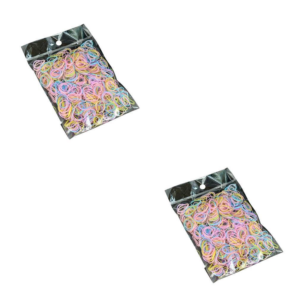 Túi 1 / 2 / 3 / 5 Dây Buộc Tóc Đuôi Ngựa Co Giãn Bằng TPU Dành Cho Bé Gái