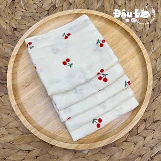 Hộp 5 khăn sữa sợi tre lụa