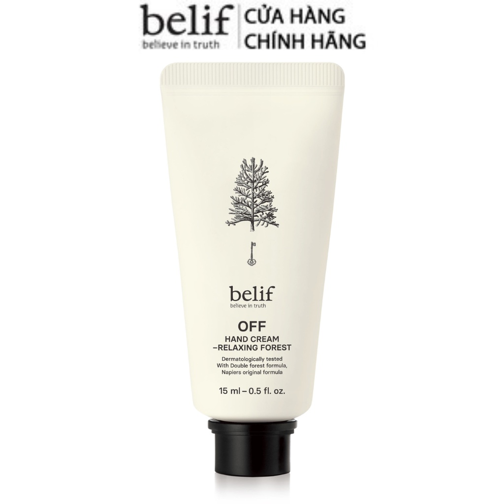 [HB Gift] Kem dưỡng ẩm và làm dịu da tay belif Hand Cream Relaxing Forest 15ml