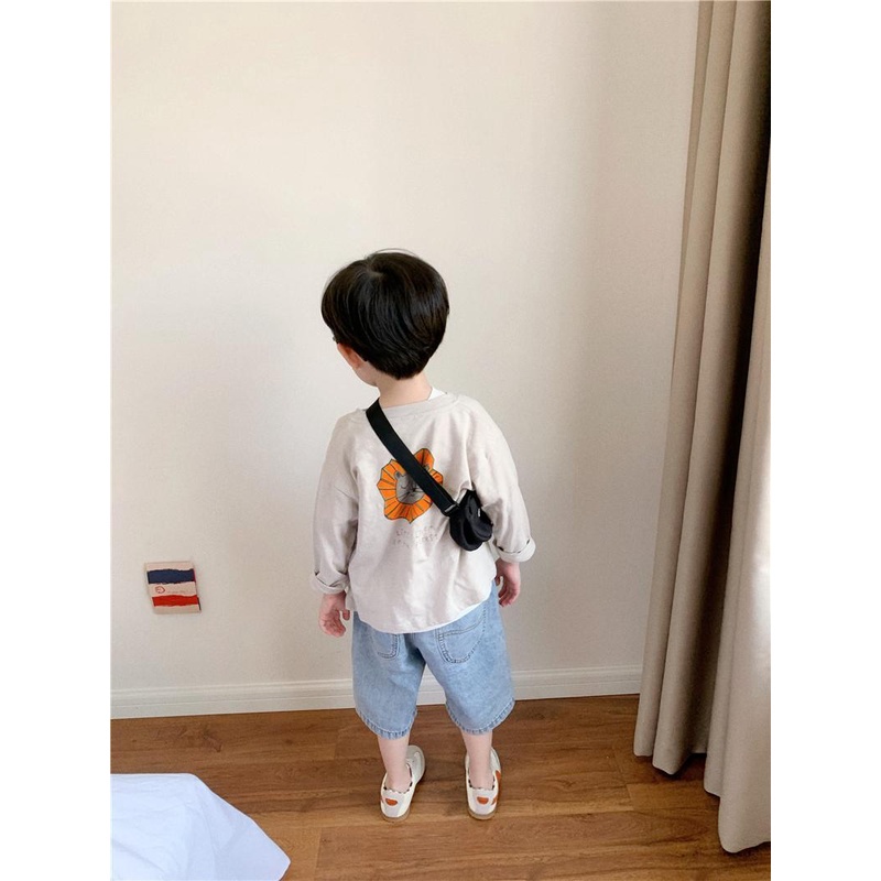 ✈❧△Quần Jean Ống Rộng Mềm Mại Thời Trang Mùa Hè Phong Cách Phương Tây Cho Bé Trai
