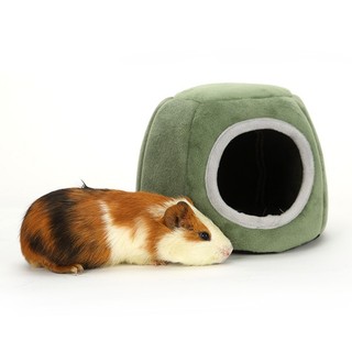 Guinea Pigs Bed Hamster Hedgehog Winter Nest Small Pet Warm Cage Cave Bed House